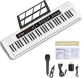 電子ピアノ　付属品 Amazon.co.jp: 電子ピアノ 電子キーボード 61鍵盤 キーボード